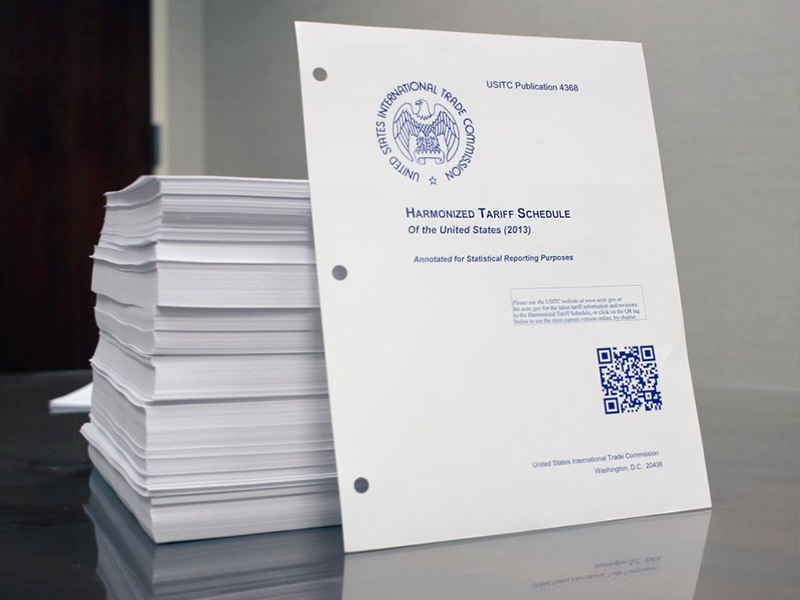 Harmonized Tariff Schedule Us